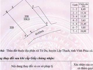Đất full thổ cư lập thạch gần kcn chuẩn bị khởi công