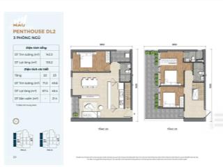 Hàng hot! giá chỉ 9,9 tỷ cho căn penthouse 140m2, có 10m2 sân vườn riêng, sổ hồng trao tay