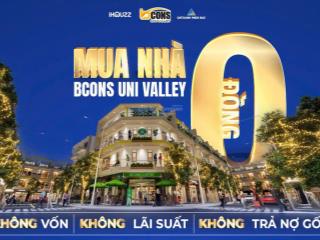 Đầu tư với số vốn "chỉ với 0 đồng" cùng với nhà phố bcons uni valley