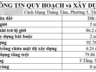 Đón đầu metro cmt8 sở hữu ngay 90m2 (5.1x18m)tương lai hxh 5m  tặng 12 phòng trọ  xây mới 4 tầng
