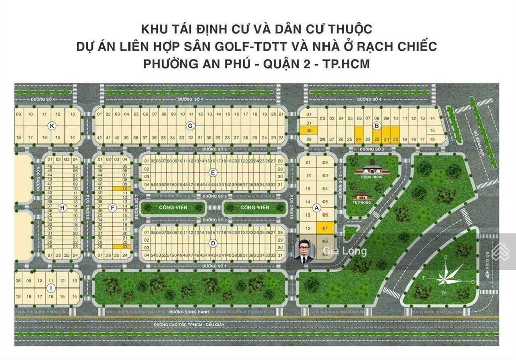 Chính chủ cần bán nền đất tđc nam rạch chiếc đối diện global city, giá 21.5 tỷ đường 16m