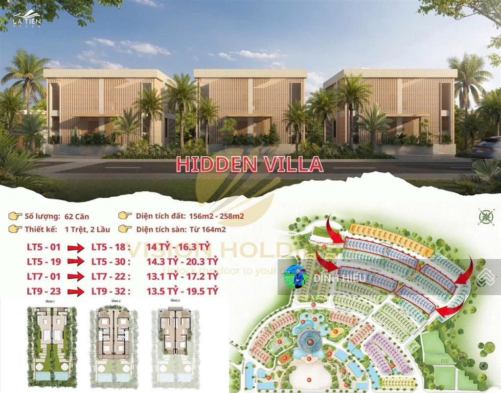 Bảng giá mới nhất la tiên villa  libera nha trang, diện tích 8x20m, đầy đủ nội thất