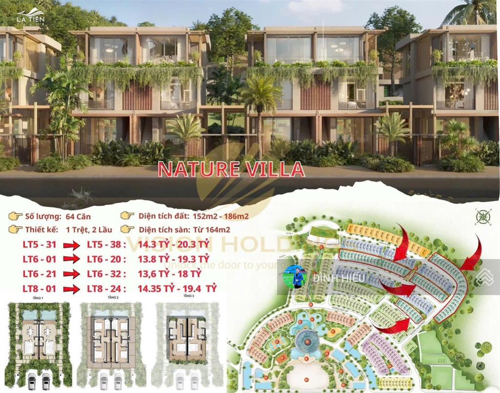 Bảng giá mới nhất la tiên villa  libera nha trang, diện tích 8x20m, đầy đủ nội thất