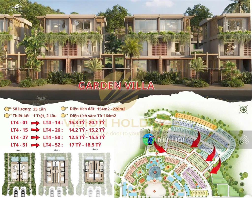 Bảng giá mới nhất la tiên villa  libera nha trang, diện tích 8x20m, đầy đủ nội thất