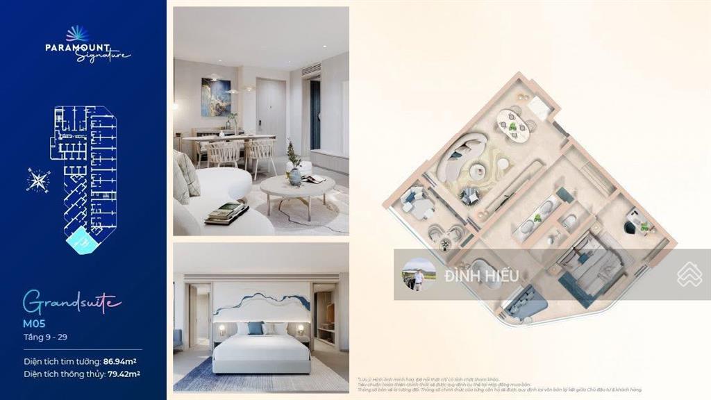 Căn hộ paramount signature ký gửi melia hotel international vận hành, giá 9,9 tỷ đồng