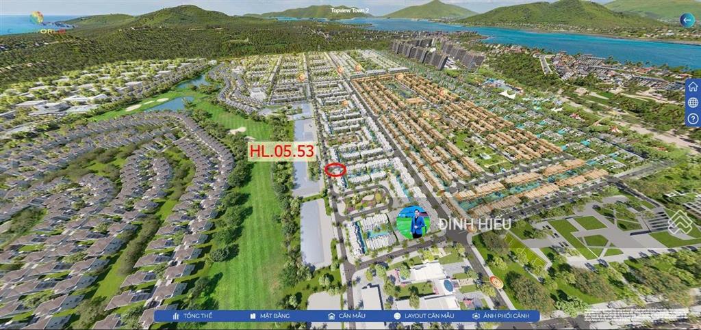 Căn góc 2 mặt tiền, hồ bơi riêng, hướng đông nam, view công viên + sân golf siêu đẹp, 158m2, 10 tỷ