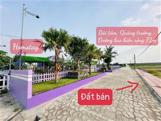 Đất trung tâm biển quất lâm giá rẻ 900trnhỉnh 1tỷ/lô dt 80m2,100m2 full cư đối diện quảng trường