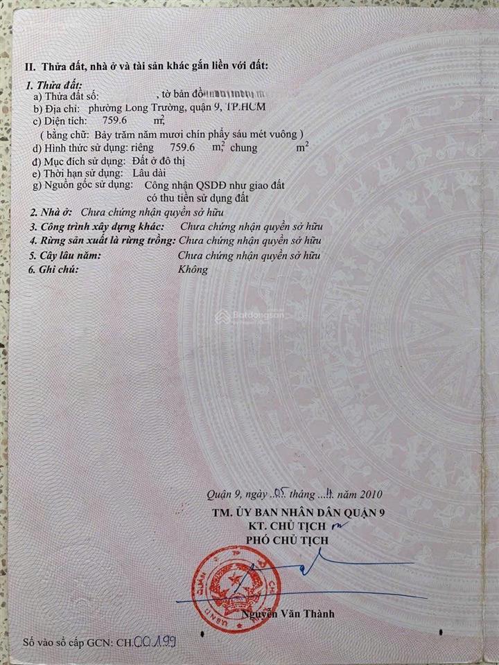 Siêu siêu rẻ 38tr/m2  760m2 thổ cư chỉ 29 tỷ. đường 8m xe tải quay đầu. lô góc 2 mt