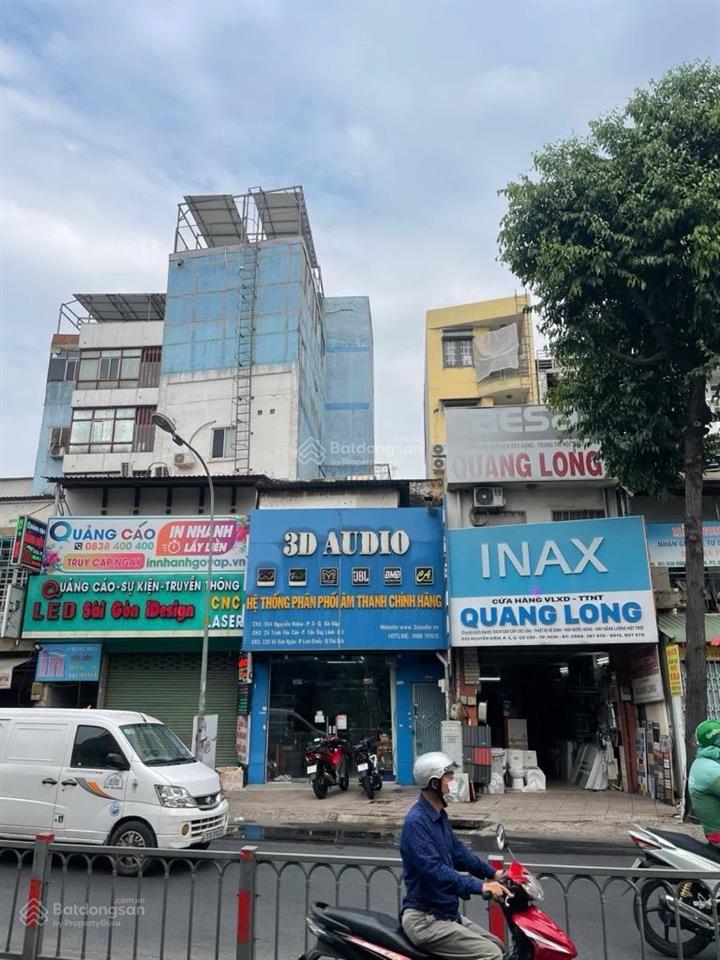Mặt tiền kinh doanh nguyễn kiệm, p3, gv, 4,7x16m, 3 tầng, kế bên bv175, 7.8 tỷ