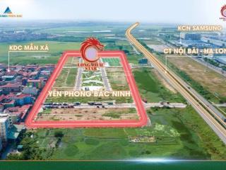 3,8 tỷ lô 90m2 full thổ cư đối diện nhà máy sam sung bắc ninh, đất đã có sổ