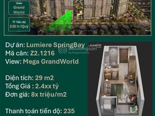 Bán cc studio tầng trung view pháo hoa 2,4 tỷ
