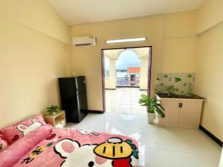 Cho thuê phòng studio bancol siêu rộng gần dh nguyễn tất thành, ngã tư ga