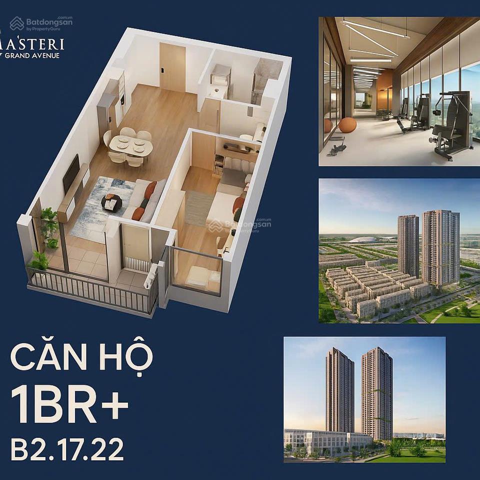 Cơ hội sở hữu căn hộ 1br+ cực xịn vừa ở vừa đầu tư đều hợp lý! | masteri grand avenue cổ loa