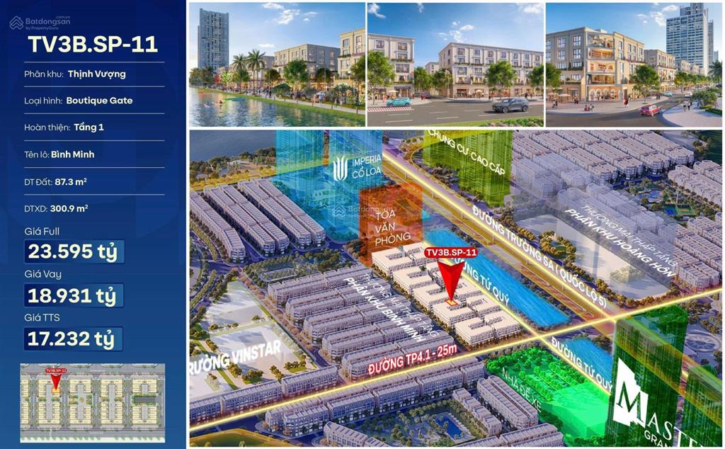 Chỉ với 7 tỷ đã sở hữu ngay căn shophouse 5 tầng 300m2 ở vinhomes cổ loa nơi kết nối cả thế giới