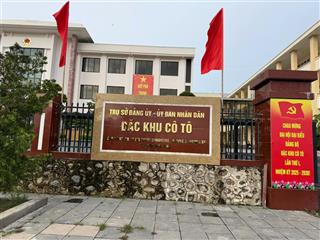 Lô đất có 102 vuông vắn, vượng khí, 2 mặt tiền, trung tâm du lịch cô tô  chậm là mất 0793 059 ***