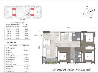 Cần bán gấp căn hộ 3 pn tầng 18
