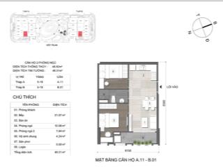 Bán căn 2 phòng ngủ 49m2 giá rẻ hơn chủ đầu tư