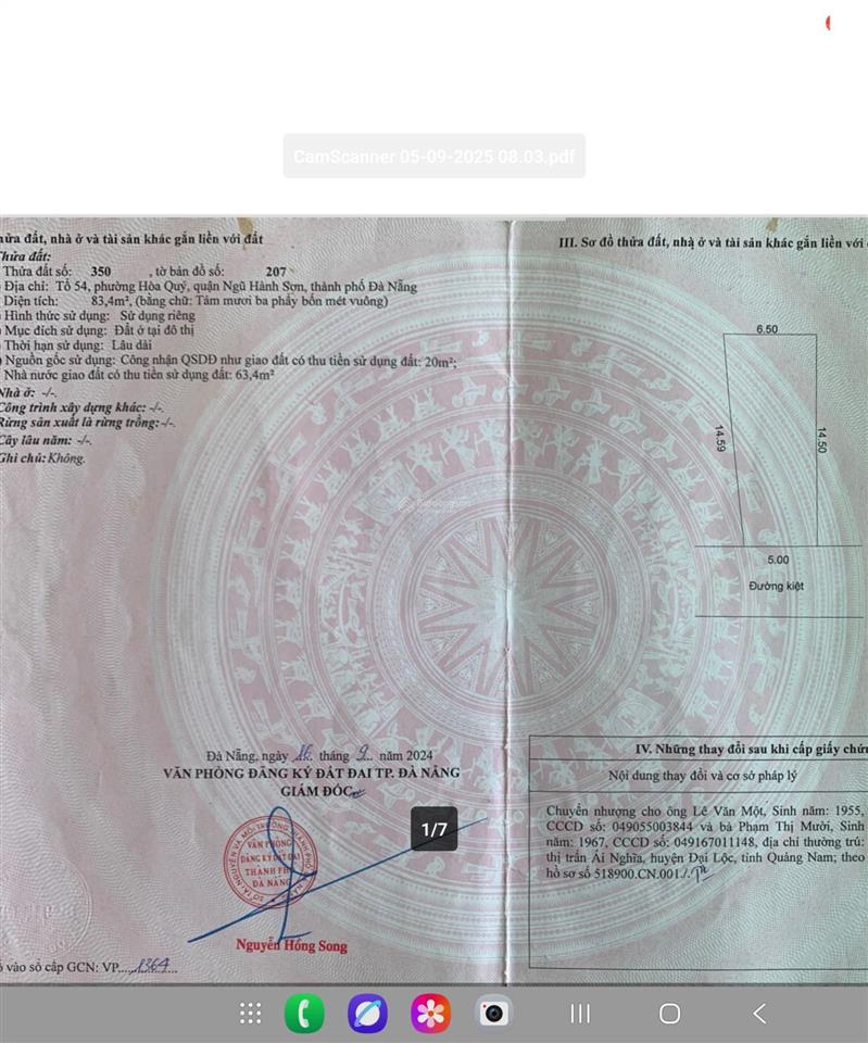 Bán gấp đất nền 84m2 tại lưu quang vũ, hòa quý, ngũ hành sơn, đà nẵng, giá 2,87 tỷ