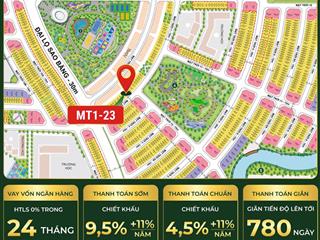 Liền kề 75m2  2 mặt tiền vị trí hot trung tâm 3 công viên giá 7,2 tỷ