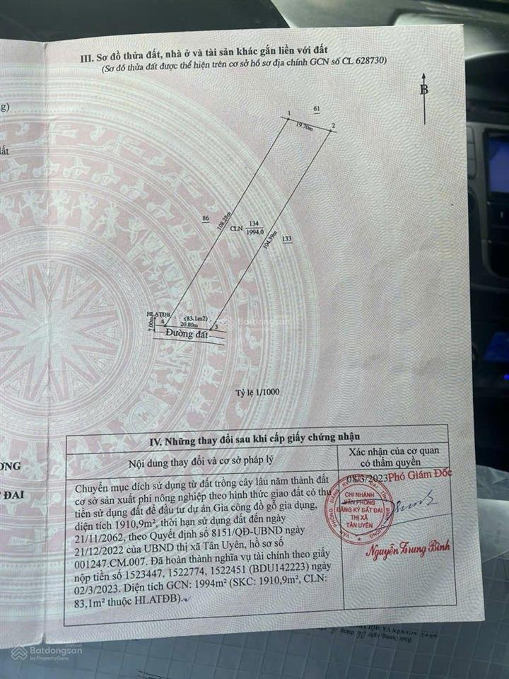 Chính chủ cần bán gấp nhà xưởng mới 100% đầy đủ giấy tờ pháp lý tại tp tân uyên , bình dương