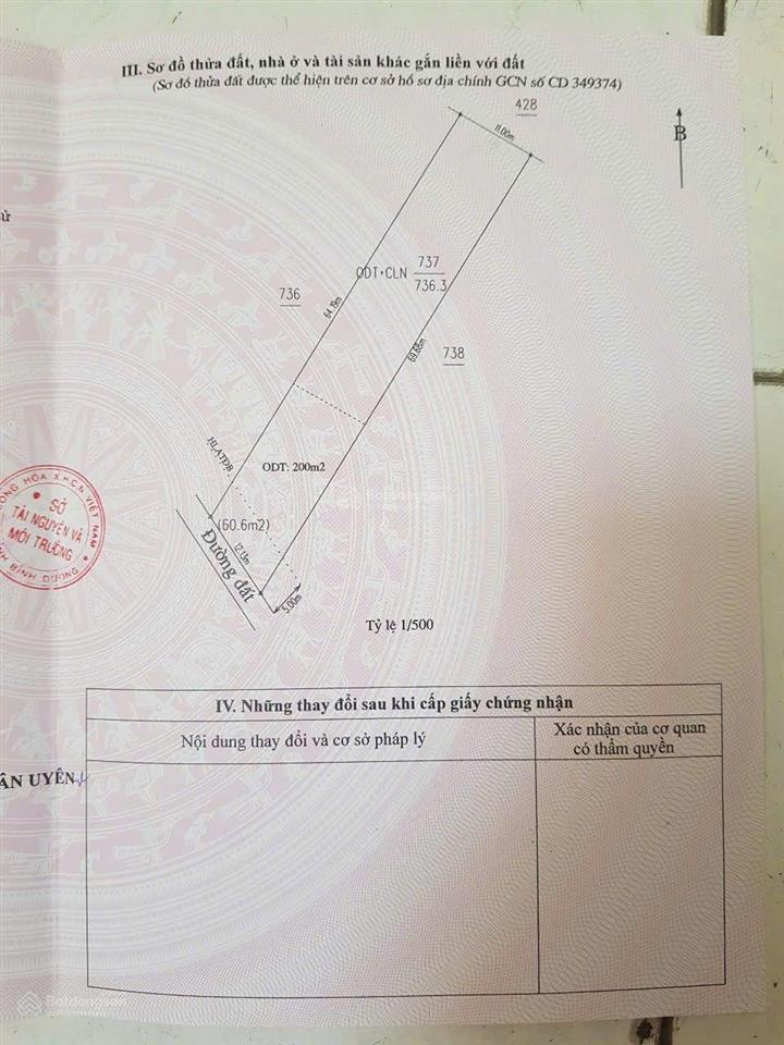 Chính chủ cần bán gấp lô đất thổ cư giá cực rẻ, tiềm năng cực lớn tân uyên, bình dương