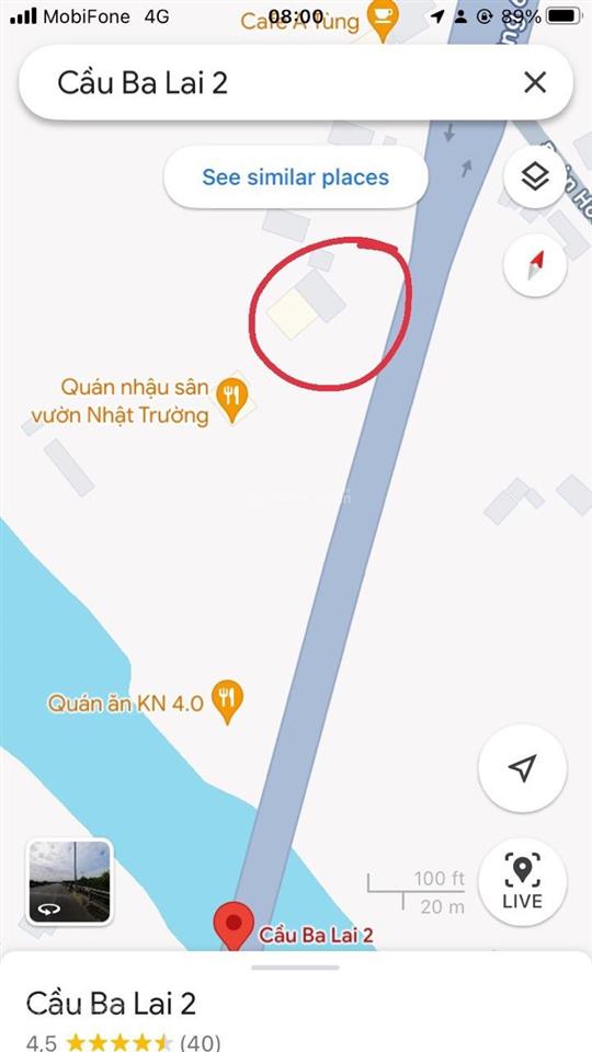 Chính chủ bán mặt tiền ql60, cầu ba lai 2 hướng về tp bến tre