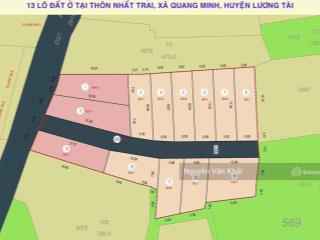 Bán đất fo nhất trai minh tân lương tài dt 90m.mt 5m đường 4m ôtô vào đất 20m ra chục chính