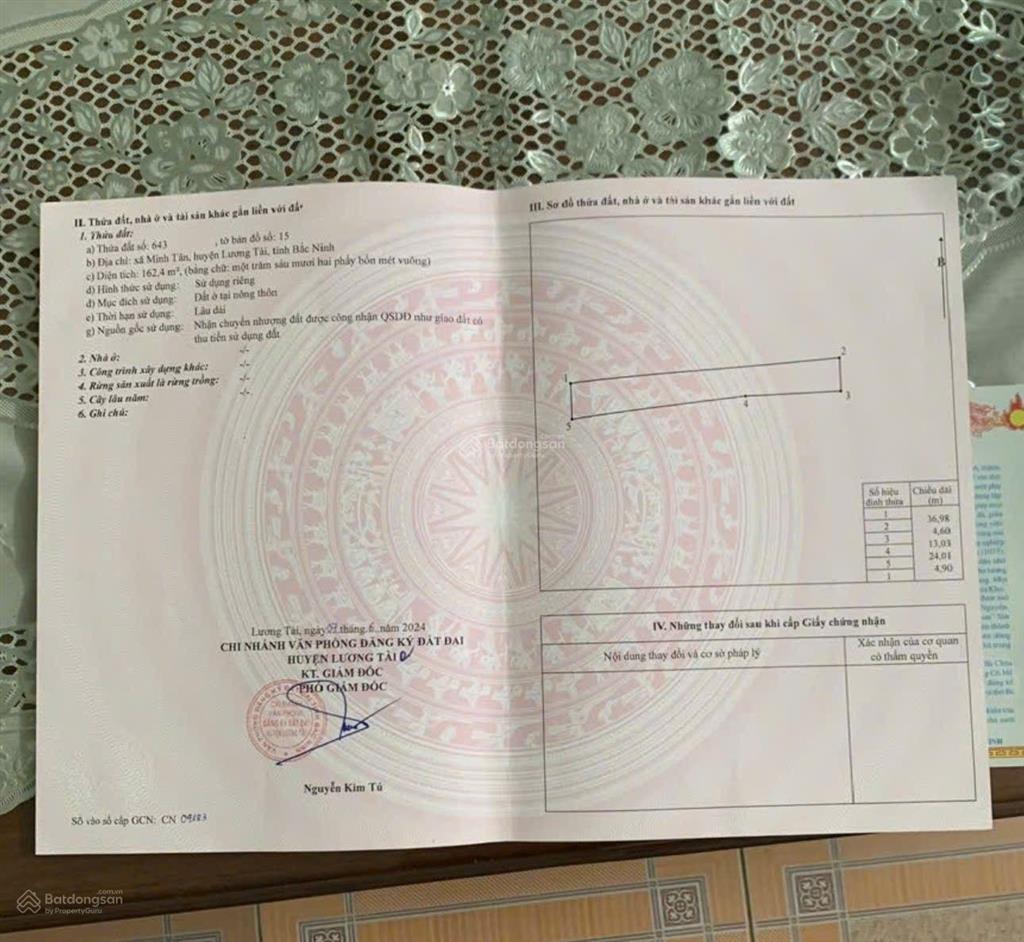 Bán nhất trai minh tân dt 162m mt 4m6 nở hậu ngõ ôtô diện tích rộng gía rẻ đầu chắc thắng