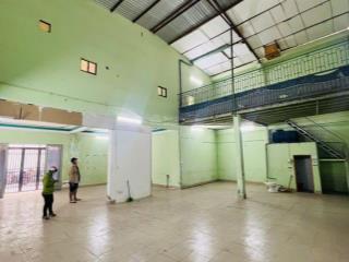 Cho thuê kho xưởng 12x15m, lửng đúc, 2vp, 2wc, hẻm tải 5tấn, giá 18tr