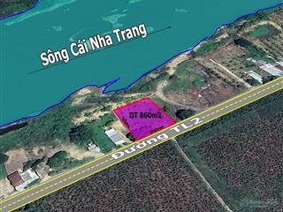 Bán đất mặt tiền đường tl2 view sông cái nha trang giá chỉ 1,3 tỷ  0793 650 ***  lê quý