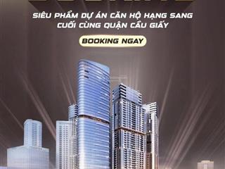 Nhận booking chung cư cao cấp tại xuân thuỷ cầu giấy của cđt sun group