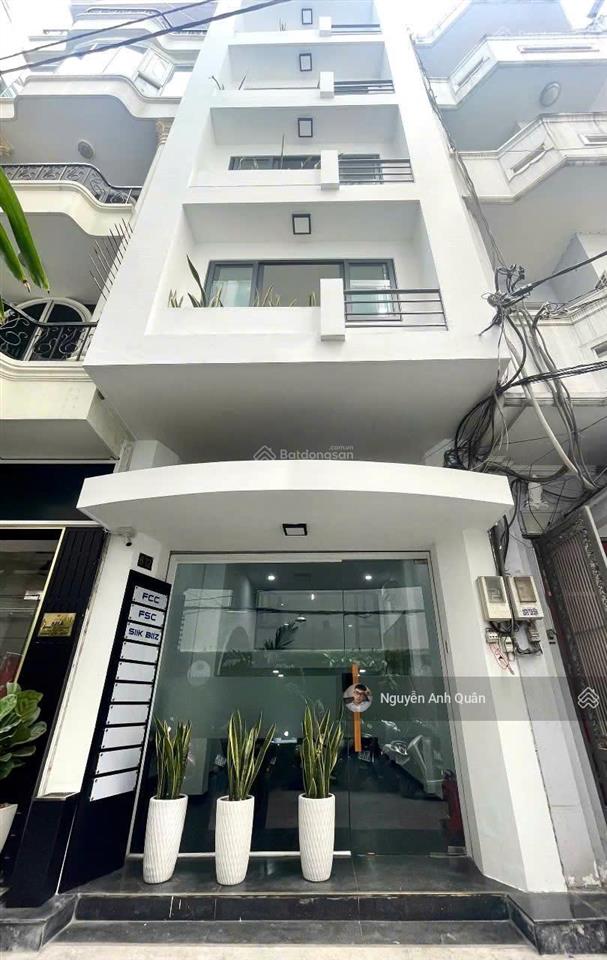 Hẻm xe hơi 7m thang máy 6 tầng dt 5x18m nh 6m hdt 85tr/tháng giá 25 tỷ đường nguyễn thiện thuật