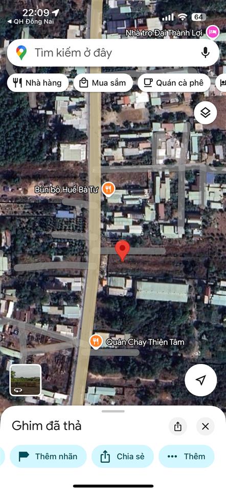 Chính chủ gửi bán đất mặt tiền đường quách thị trang thổ cư 100%