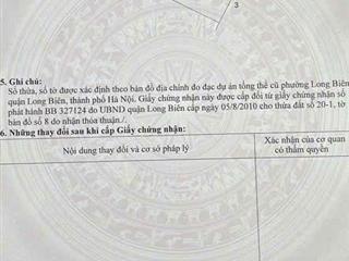 Chính chủ bán đất vàng aeon mall long biên 53m ngõ thông ô tô 7 chỗ vào đất