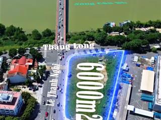 Bán đất cục thương mại 3 mặt tiền thăng long  cách mạng tháng 8  lê thanh nghị 6000m2