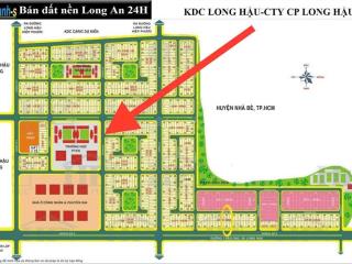 Kdc long hậu, cần bán nền vị trí siêu vip, góc 2mặt tiền đường d2, n8 đối diện trường học, chỉ 4ti3