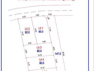 Bán đất đất f0 phân lô, xã tự nhiên, s=82m2, cạnh dự án vin, ngõ ô tô tránh, 50m ra đường nhựa