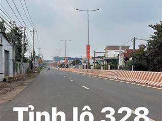 Bán lô đất mặt tiền nhựa tim vàng gần quốc lộ 328 & ubnd xã hòabình, hồ chí minh