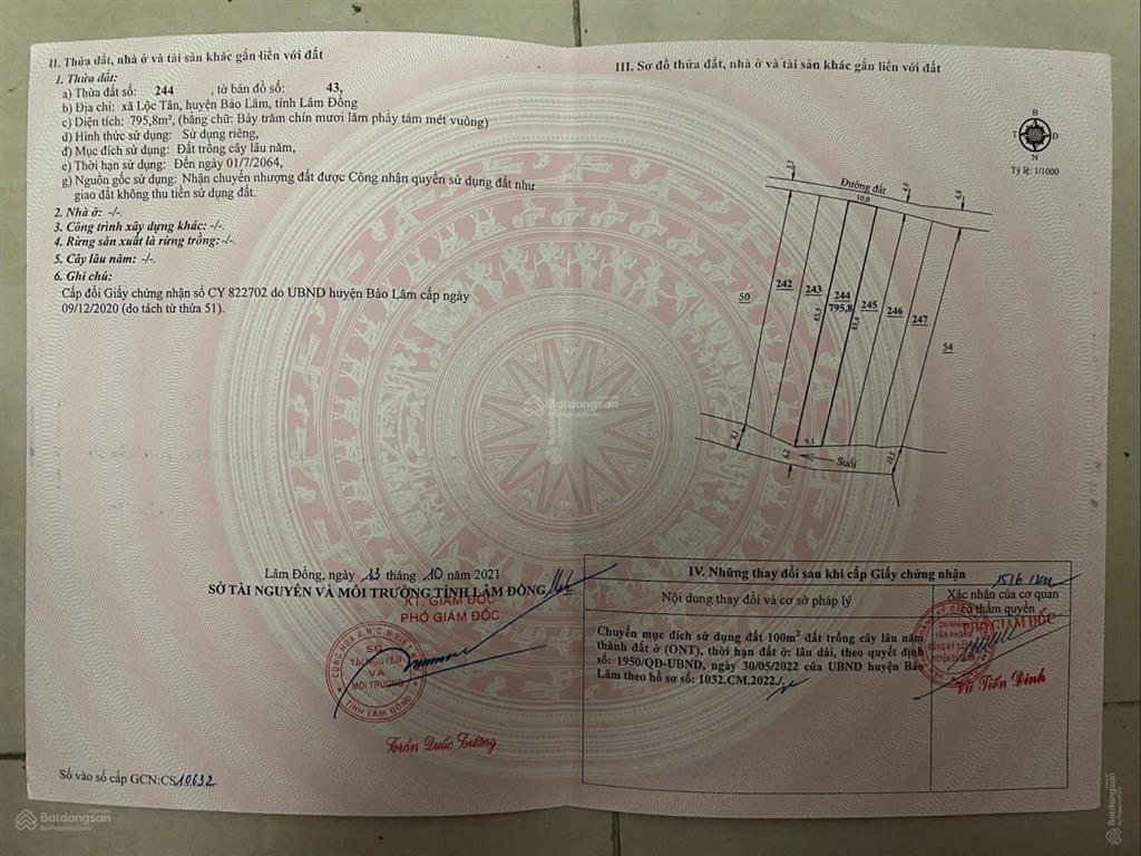 Chỉ 2,5 tr/m2 cần bán 5 lô dt 750m2 (100m2 thổ cư) gần đồi chè tâm châu, thác đam bri, kdl hồ ngọc