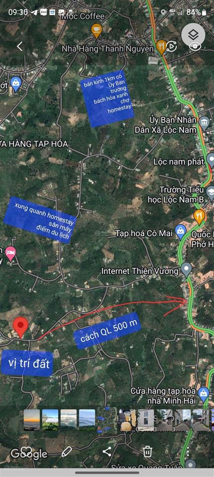 154.6m2 sẵn 100m2 ont chỉ với 400tr. đất tại bảo lâm, lâm đồng. sổ hồng sẵn sang tên ngay