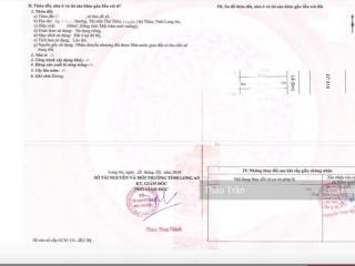 Lô hiếm duy nhất  mặt tiền đt 818, tthc thủ thừa, giá 3.2 tỷ thương lượng
