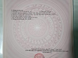 Bán đất mặt tiền nguyễn văn mạnh, xã long hòa, cần giờ