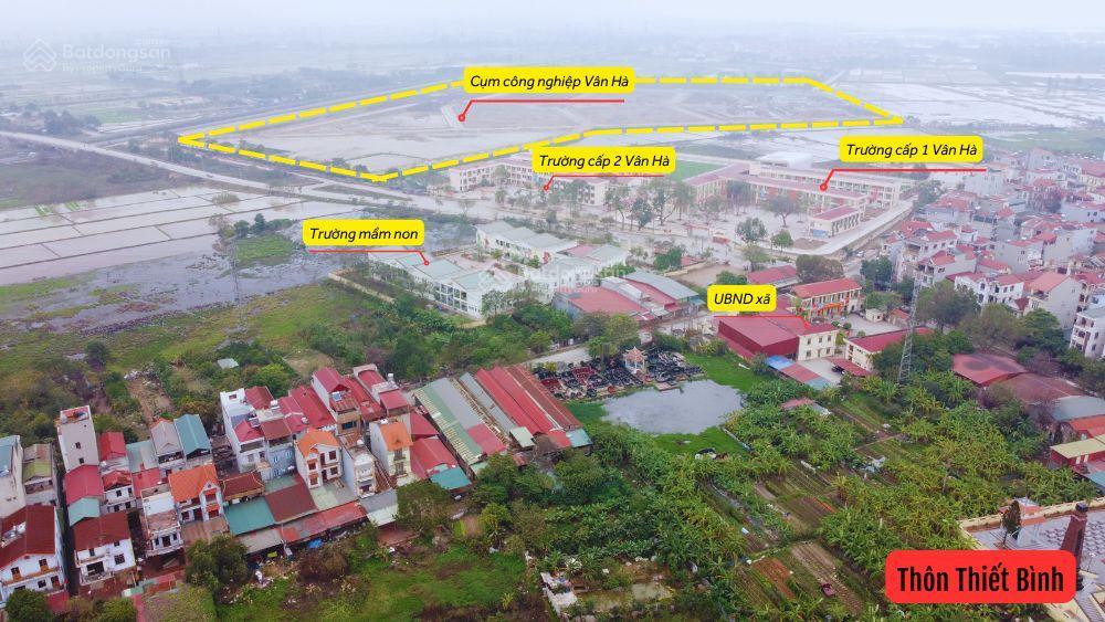 Bán nhanh lô góc 493m2 cụm công nghiệp vân hà, sát đường gom cầu tứ liên vành đai 3