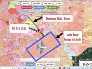 Duy nhất lô 100m2 cách sân bay long thành 5km, 1ty2 sổ sẵn công chứng