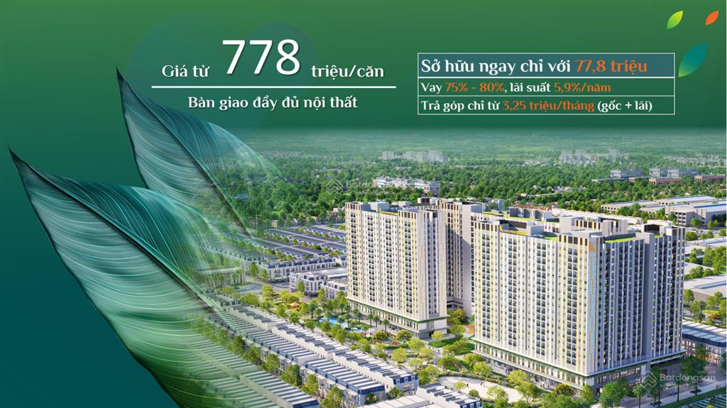 Cơ hội sở hữu căn hộ nhà ở xã hội khome apartment chỉ 77,8 triệu