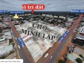 Bán gấp lô đất 200m2 ngay chợ minh lập dân cư đông, kd mua bán được ngay
