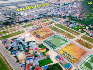 Cần bán 143m2, 7,5m mặt tiền dưới chân 2 toà chung cư 1.400 căn, giáp cty samsung thái nguyên.