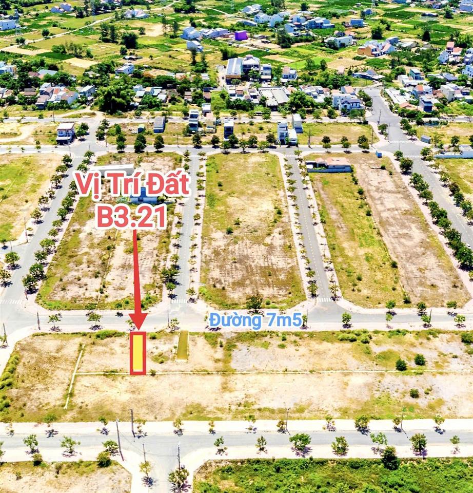 Chính chủ bán đất nền b3.21 đường 7m5 hướng đông dự án riveria hội an complex giá 1.9 tỷ dt 150m2