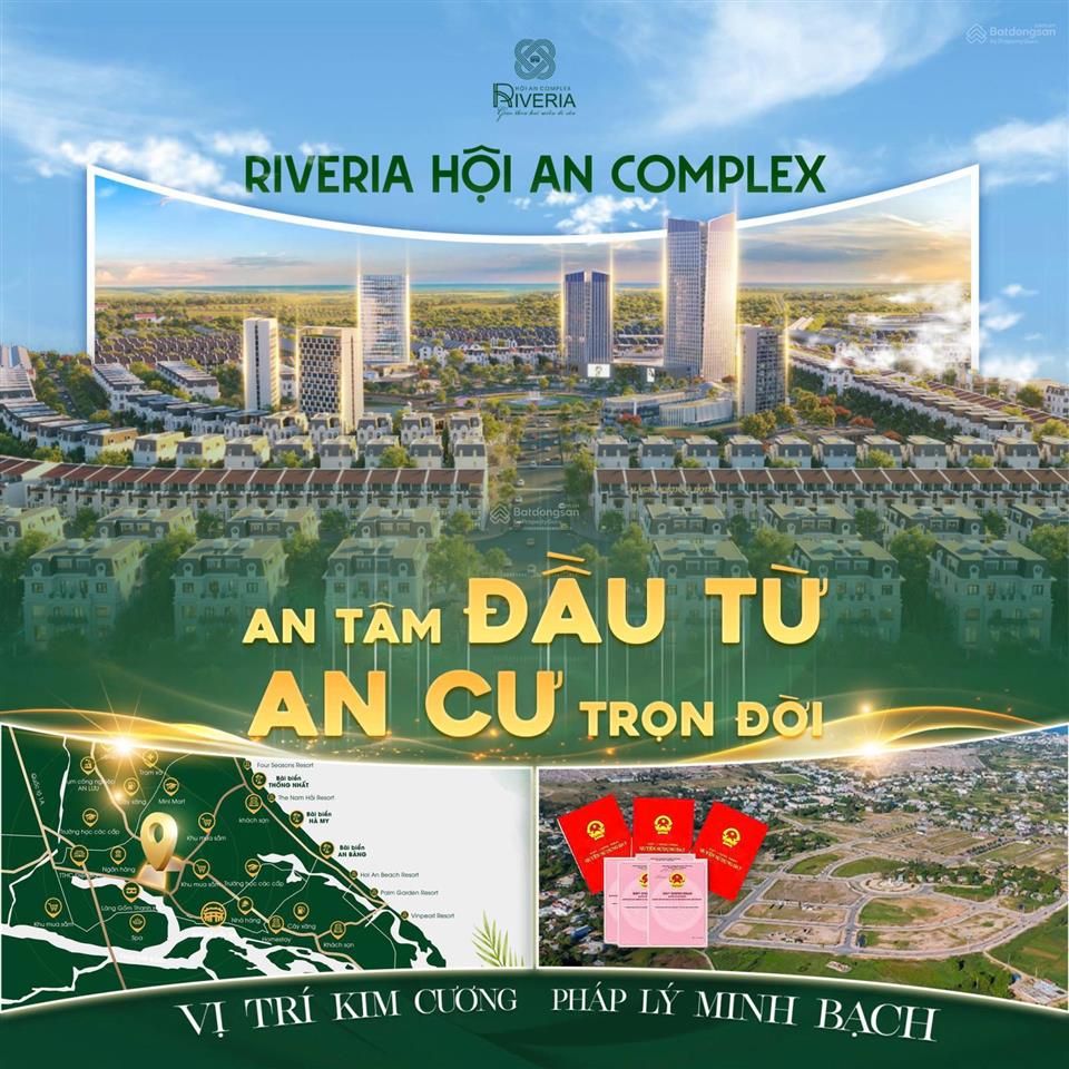 Mở bán chính thức dự án hội an green village! giỏ hàng 100 lô giá chỉ từ 1,45 tỷ/lô