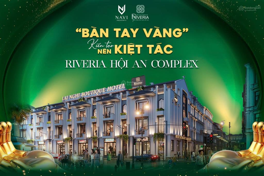 Nhận đặt chỗ mở bán lô đất nền dự án riviera hội an complex dt 126m2 giá 1.45 tỷ/lô